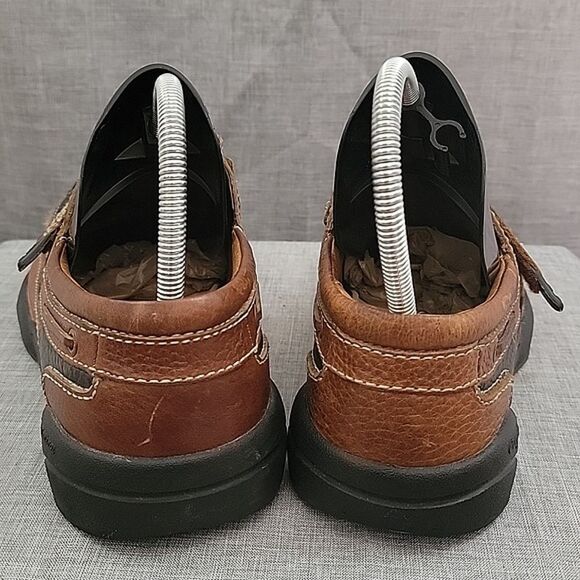 Dr. Comfort Mike 8660 brown black Leather Men's 10 XWide Boat Loafer Therapeutic - Picture 8 of 12